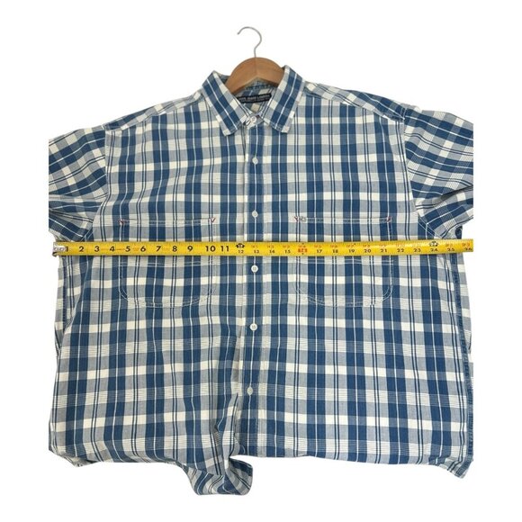 Pepe Jeans London Men's Striped Button Down Size L  Shirt | Blue & White Cotton - Picture 9 of 10